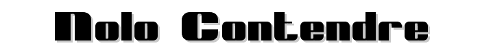 Nolo Contendre font